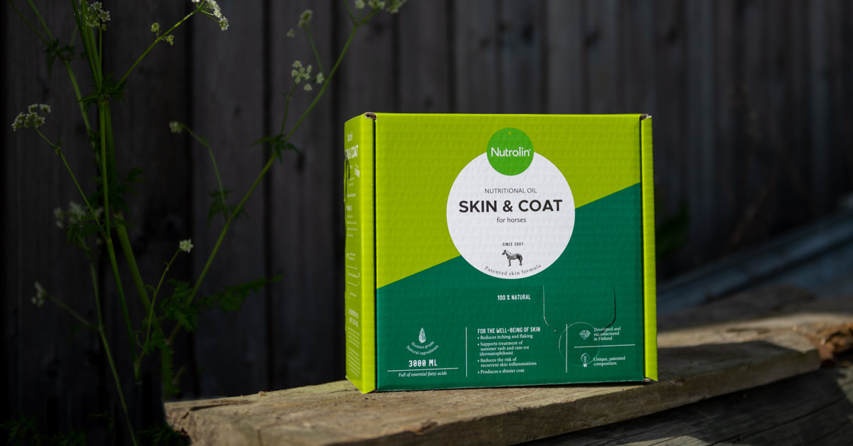 Nutrolin® HORSE Skin & Coat näringsolja för hästens hud & päls