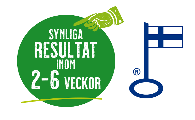 Synliga resultat inom 2-6 veckor