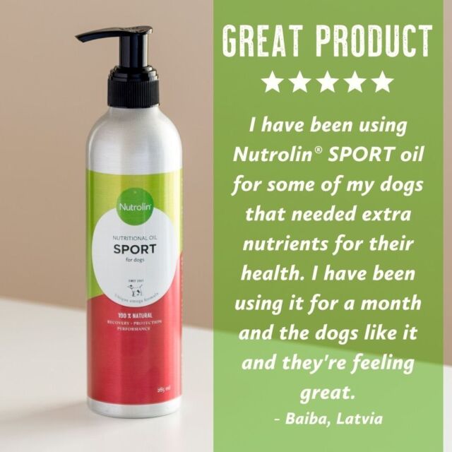 Nutrolin® SPORT – the ultimate choice for sporting and hunting dogs!💡 This Ferrari red bottle contains a powerful combination of omega-3 EPA & DHA, krill oil and natural vitamin E.👉 Did you know: we're giving away a €100 gift card every month! Simply share your honest review of our products at www.nutrolin.com and you could be our next lucky winner. Baiba is our winner of October, will you be the winner of November?#Nutrolinlife #Nutrolin #Nutrolindogs #NutrolinSport
#doghealth #hundhälsa #koiranhyvinvointi #sportdog #sporthund #urheilukoira