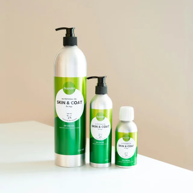 Nutrolin® Weather Forecast: Dry Indoor Air Ahead ☝🏻As the air indoors becomes drier during autumn and winter, the skin loses moisture more quickly. More water evaporates from its surface, and its protective barrier becomes weaker. As a result, the skin may become flaky and itchy. 😩Because a dog’s or cat’s coat reflects the condition of the skin, dry skin can also make the coat dry, rough, and dull-looking. It may also become more prone to static electricity.Not all pets experience these symptoms, and there are individual differences. However, certain factors may increase the risk of dryness, such as:• Atopic skin
• Frequent bathing
• A long coat that can hide underlying skin problemsInsufficient intake of fatty acids can also contribute to skin and coat issues. But perhaps you already guessed that this is where we lend a helping paw. 🥰To support your dog’s skin, coat, and paw pads, we recommend Nutrolin® SKIN & COAT oil. For cats, Nutrolin® KITTEN & ADULT and Nutrolin® CAT SENIOR provide nourishing support for healthy skin and a beautiful coat.And remember, Nutrolin® SKIN & COAT oil is now also available in a convenient 150 ml bottle! 🥳